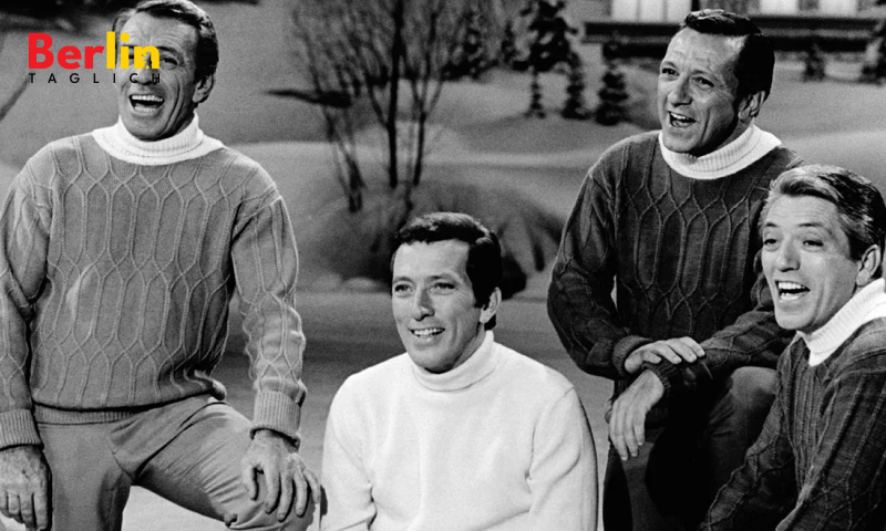 Von links: Bob Williams, Andy Williams, Dick Williams und Don Williams bei einer von Andy Williams moderierten Weihnachtssendung im Jahr 1971. MIT FREUNDLICHER GENEHMIGUNG DER EVERETT COLLECTION